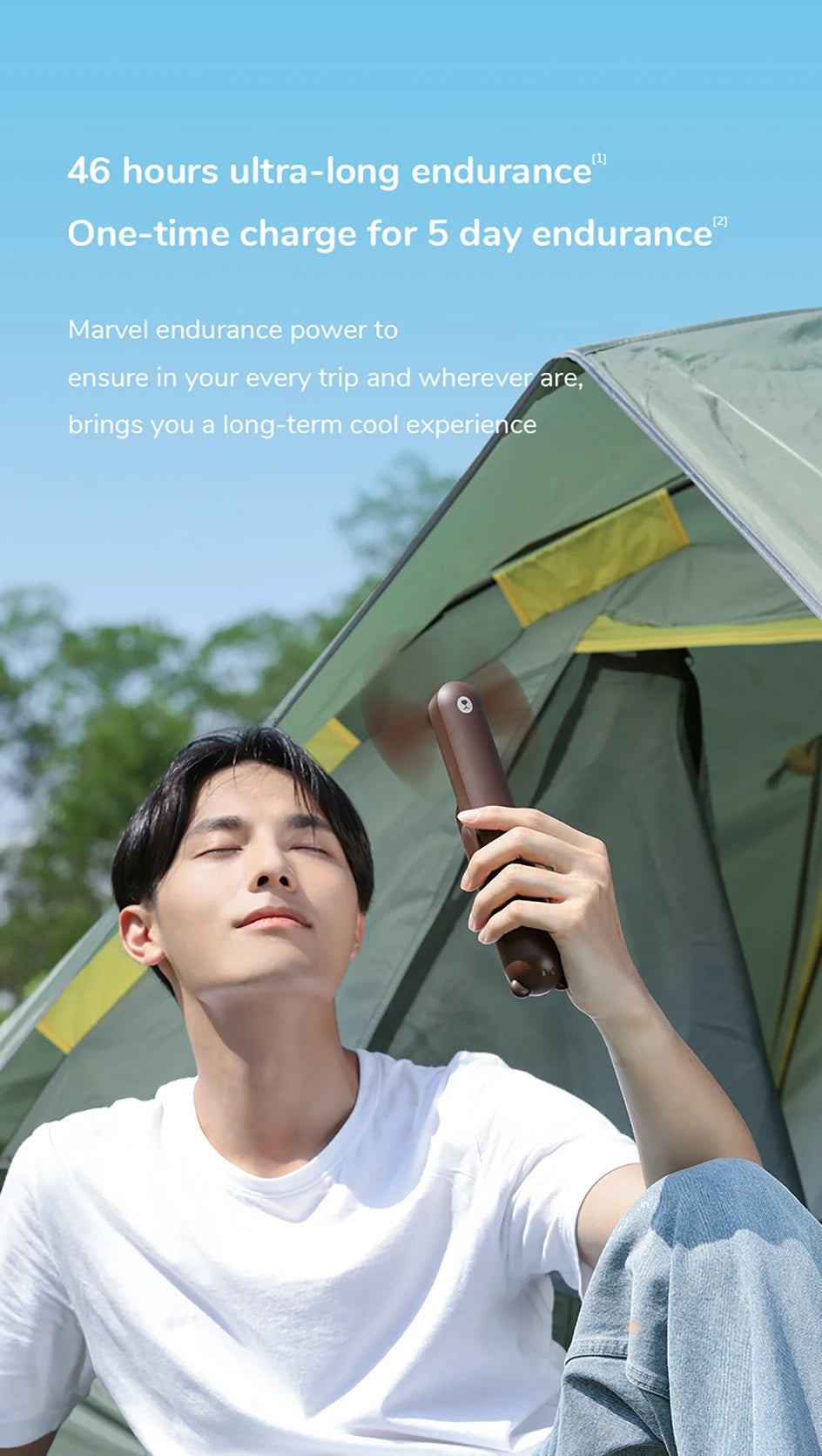 3-in-1 Mini Handheld Fan – USB, Power Bank & Light