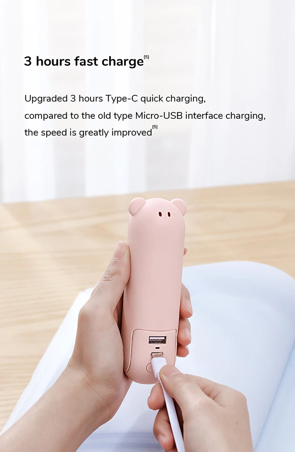 3-in-1 Mini Handheld Fan – USB, Power Bank & Light